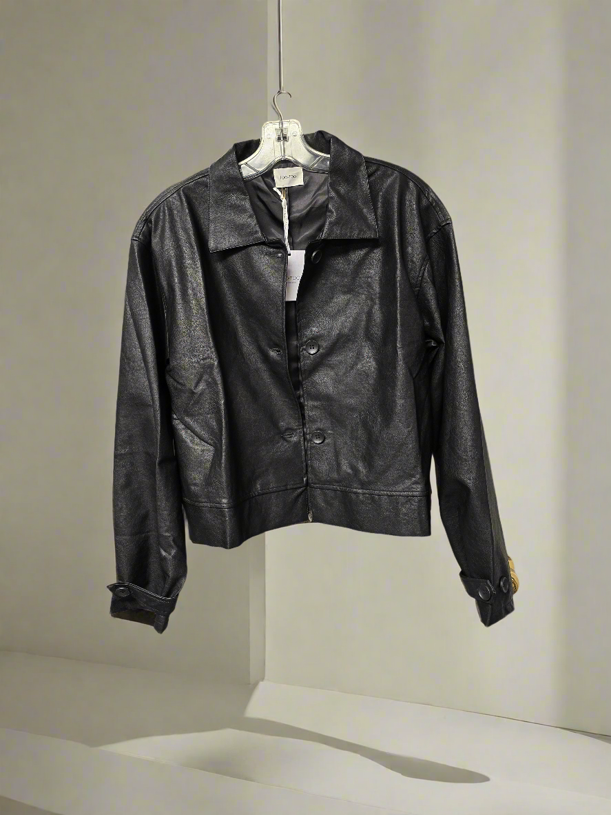 Womens vegan leather jacket