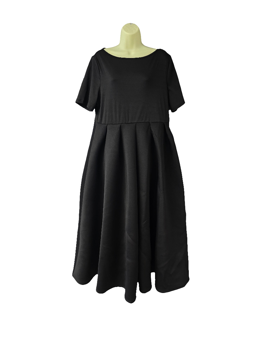 XPluswear womens black midi dress