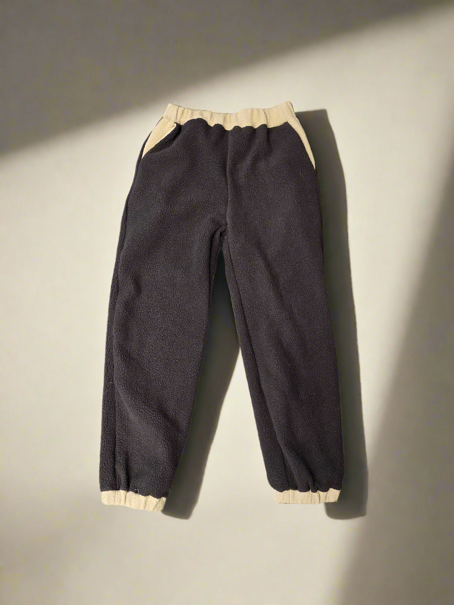 Womens warm Brown sherpa plush sweatpants