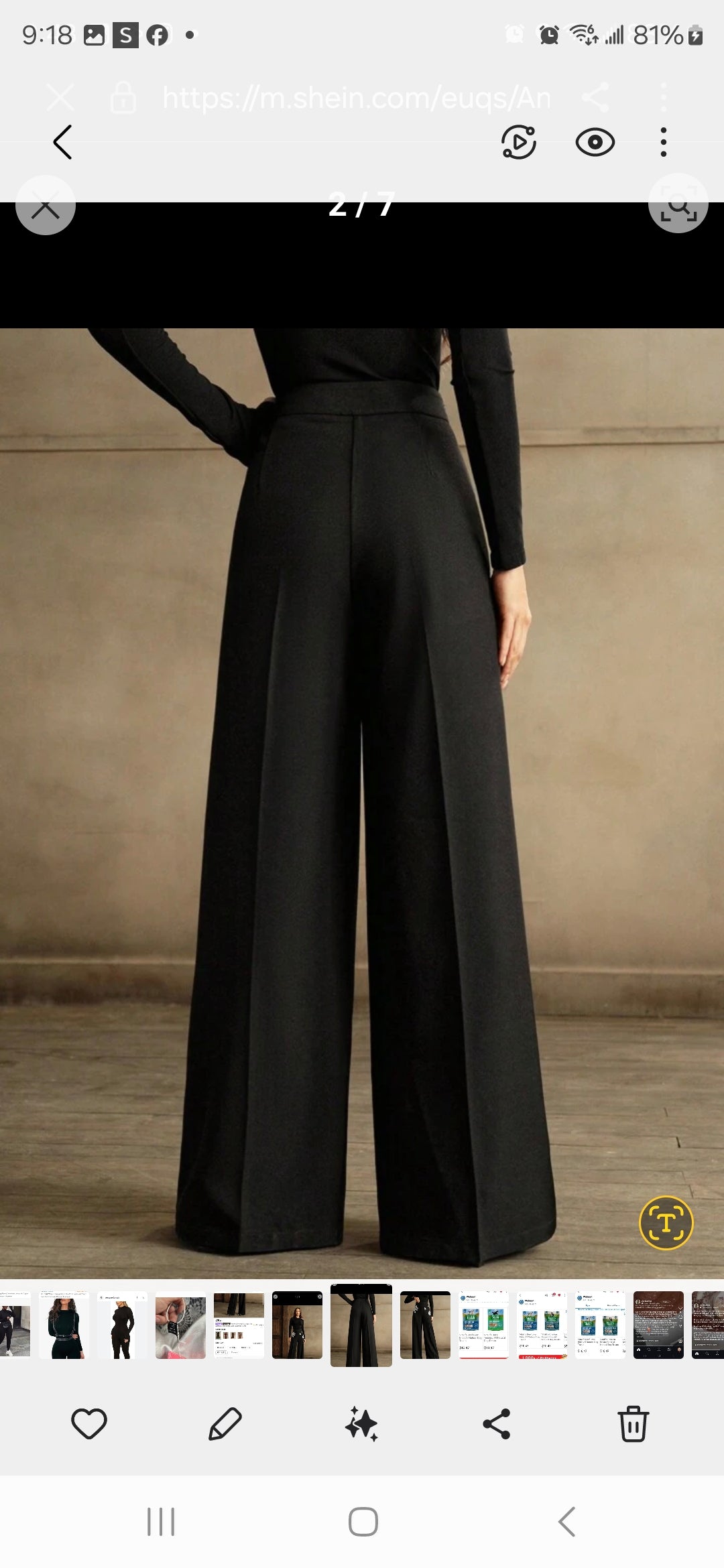 Womens high waisted rhinestone wide leg elegant pants