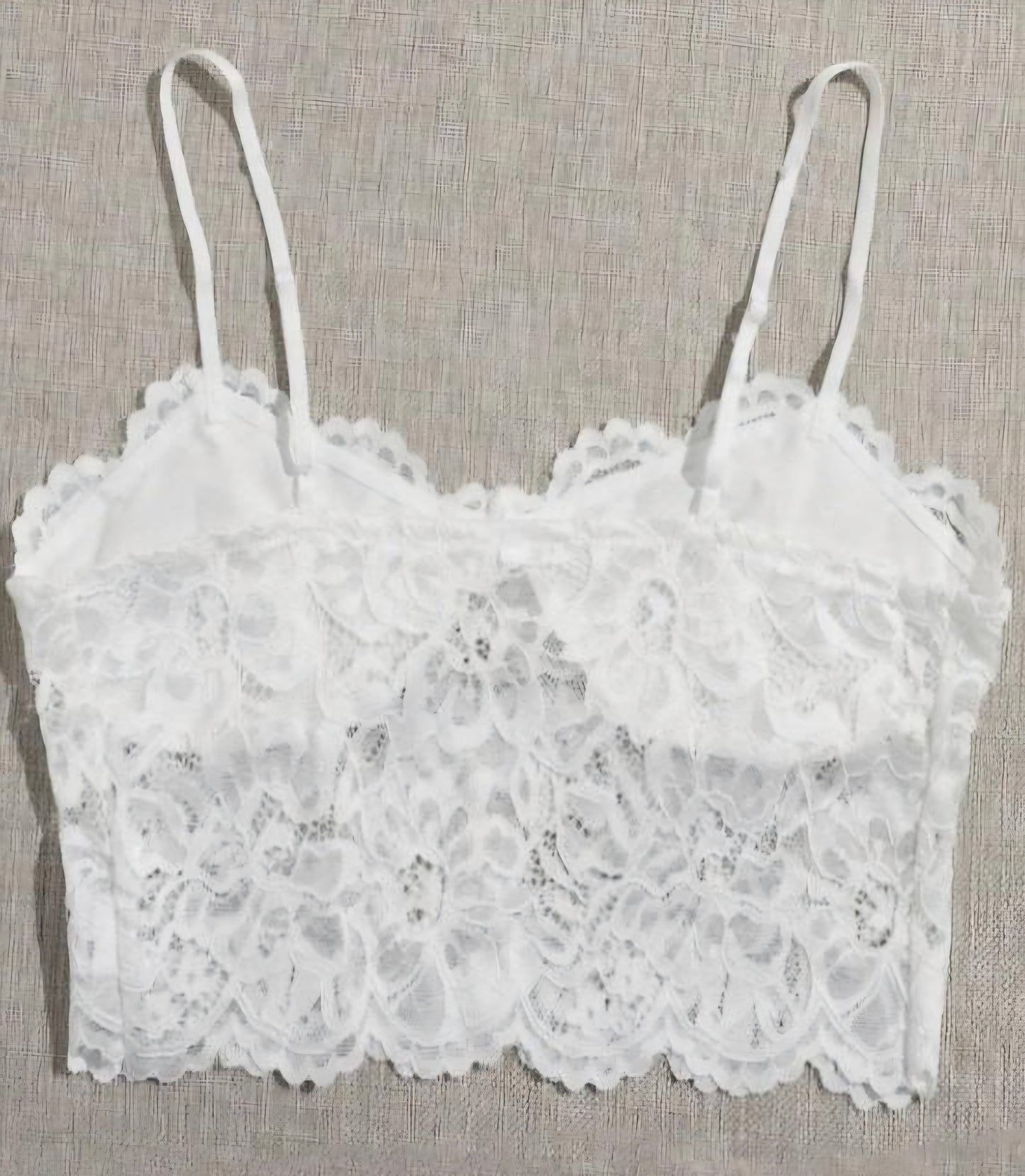 White lace cami top