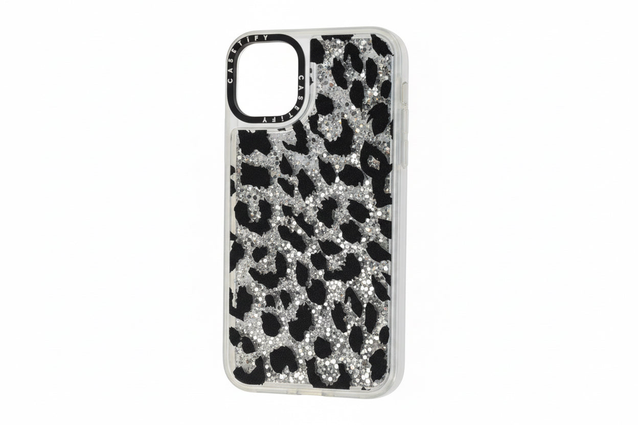CASETiFY Lacie Leopard Gliter impact case For Apple iPhone 11