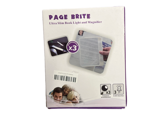 Page Brite Ultra Slim Book Light Magnifier