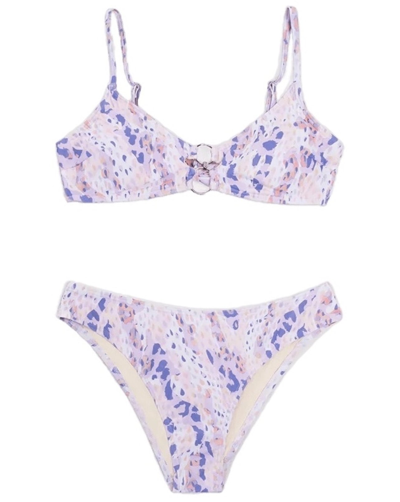 CUPSHE Women's Leopard Print Low Rise Bikini Set