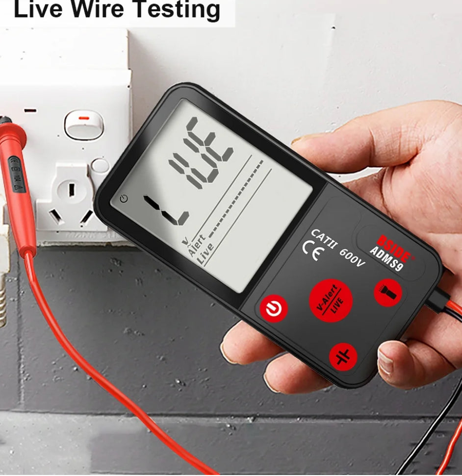 BSIDE ADMS9 Digital Multimeter True RMS Professional Ultra-Thin Large Screen Voltage Tester 9999 Counts Multimeter