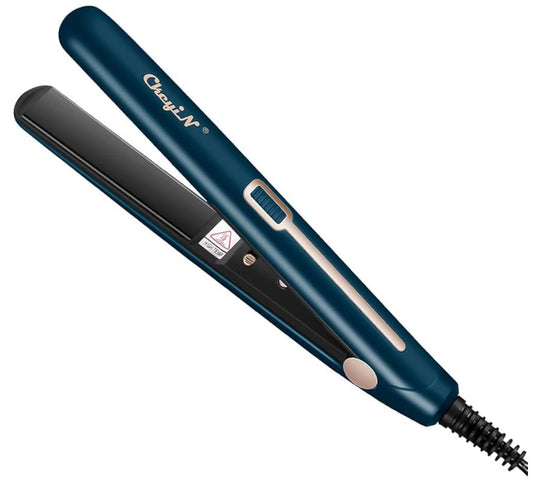 CkeyiN Mini Hair Straightener, Tourmaline Ceramic Flat Iron 30s Fast Even Heating Straightening Iron, Anti Static Hair Iron Create Shiny Smooth Straight Hair