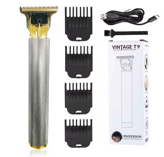 Hair Cutting Machine T9 Vintage Hair Trimmer for Men Barber Professional Lighter Clippers USB Rechargeable