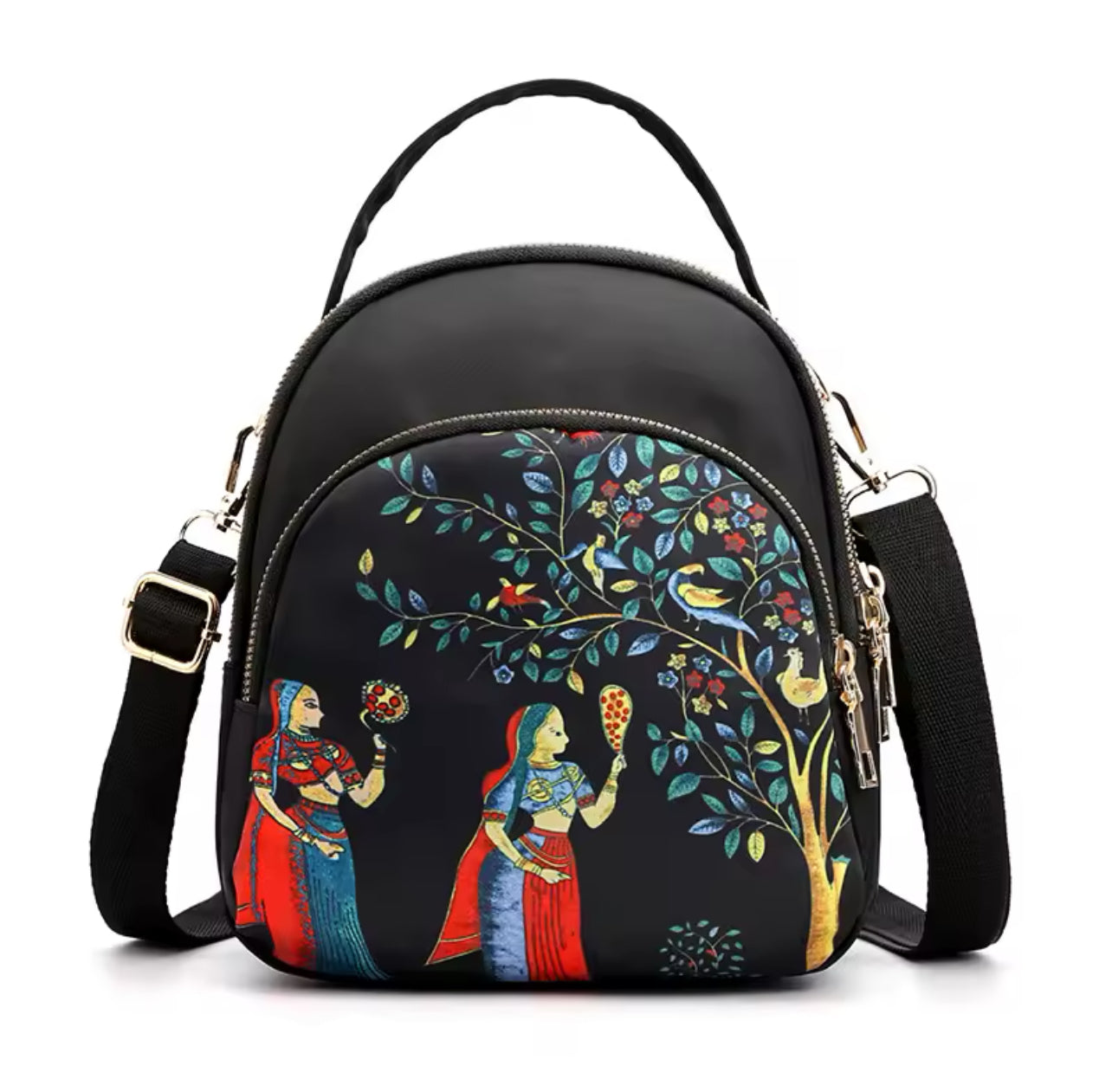 Nylon Shoulder Bags For Women Small Oxford Waterproof Crossbody Bag Fashion Printed Handbags Pack Purse