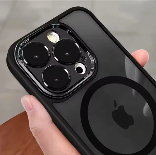 Luxury Clear Magsafe Lens Camera Protection Case For Apple iPhone    14 Pro Magnetic Wireless Charge Shockproof Cover