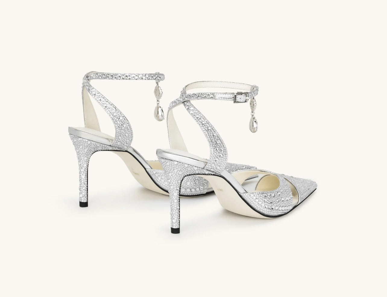 JW PEI Haidi Artificial Crystal Pumps - Silver