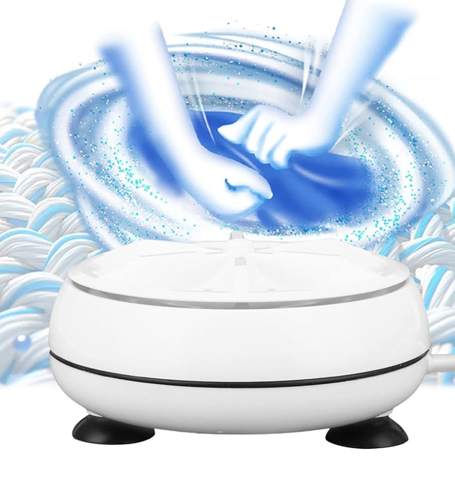 Mini Washing Machine,Turbine Washing Machine Mini Washer Portable Washing Machine, Ultra Sonic Washing Machine with USB for Travel Business Trip or College Rooms
