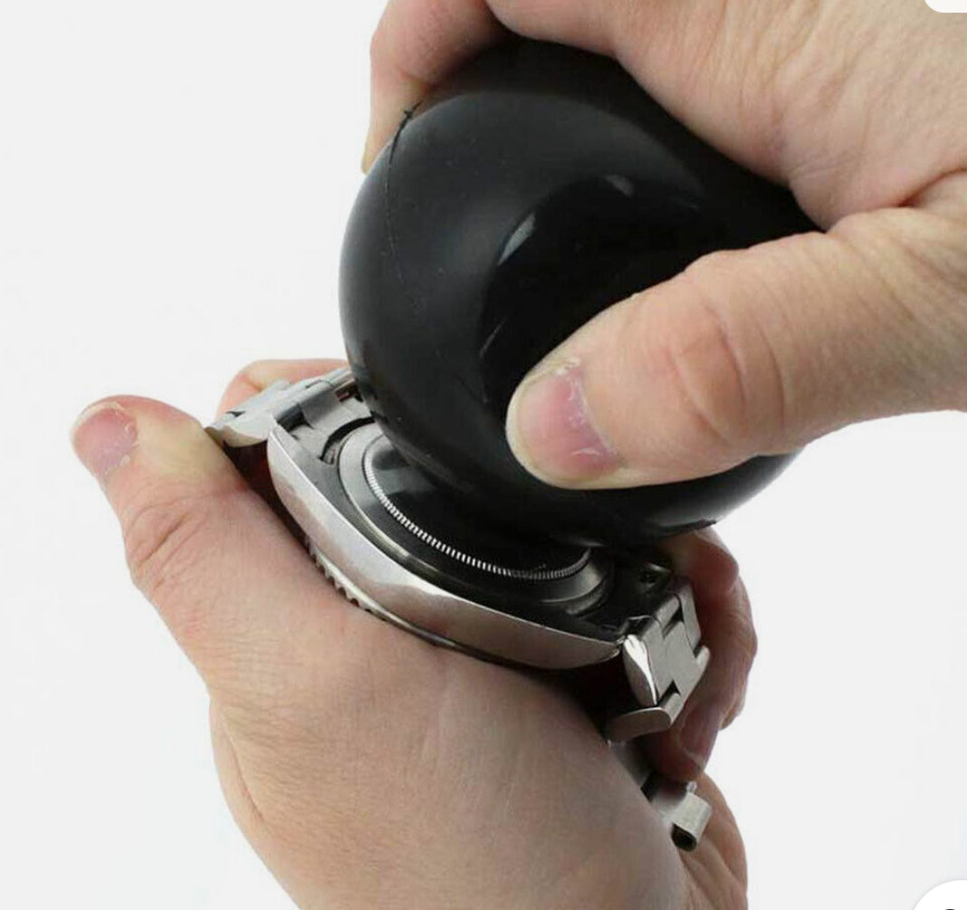 BERGEON 8008 Rubber Ball to Open and Close case Backs Ø65 mm, black,white, Open