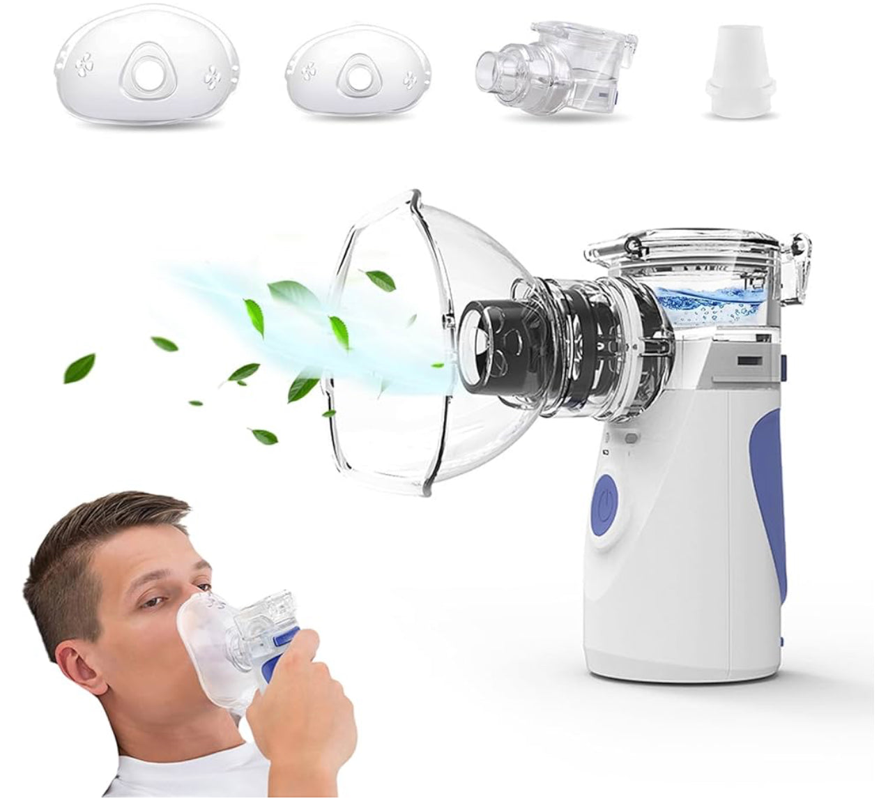 Portable Nebulizer Handheld Mesh Nebulizer for Adults and Kids Ultrasonic for Travel Machine and Household Use