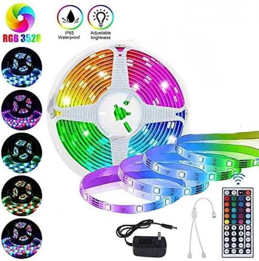 LED Strips 15M RGB LED Strip Light RGB Tape DC12V SMD 3528 Ribbon Diode LED Flexible Stripe Lamp 44key IR Remote Control