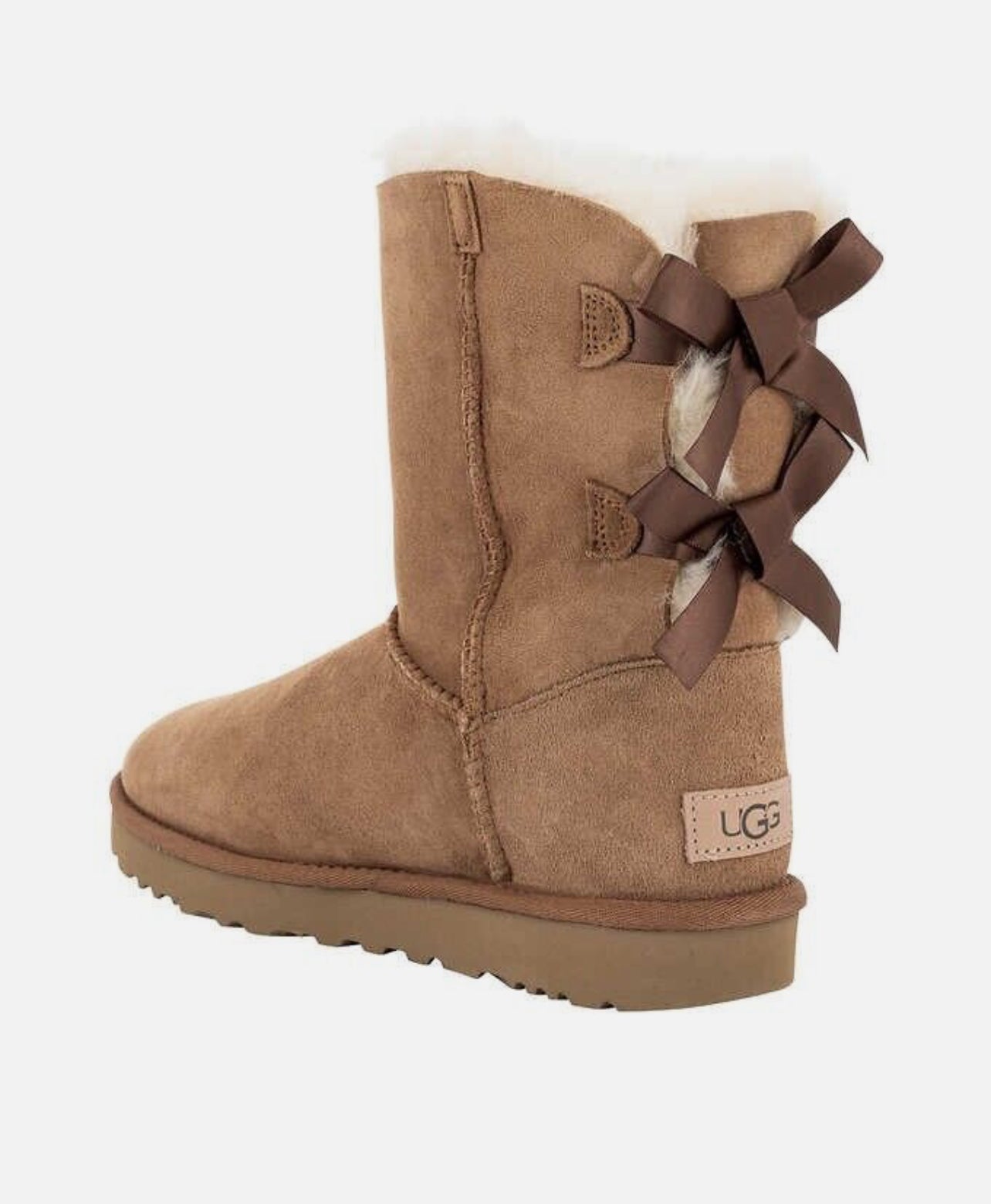 UGG womens BAILEY BOW II Fashion Boot BROWN / GREY AVAILABLE SIZE: 11