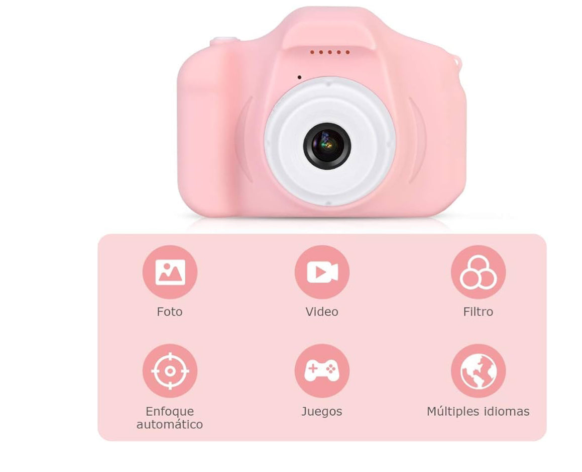 Photo Camera for Kids Toy, Digital Video Camera Micro SD Memory Card Not included Birthday Gifts 3-12 Years Old