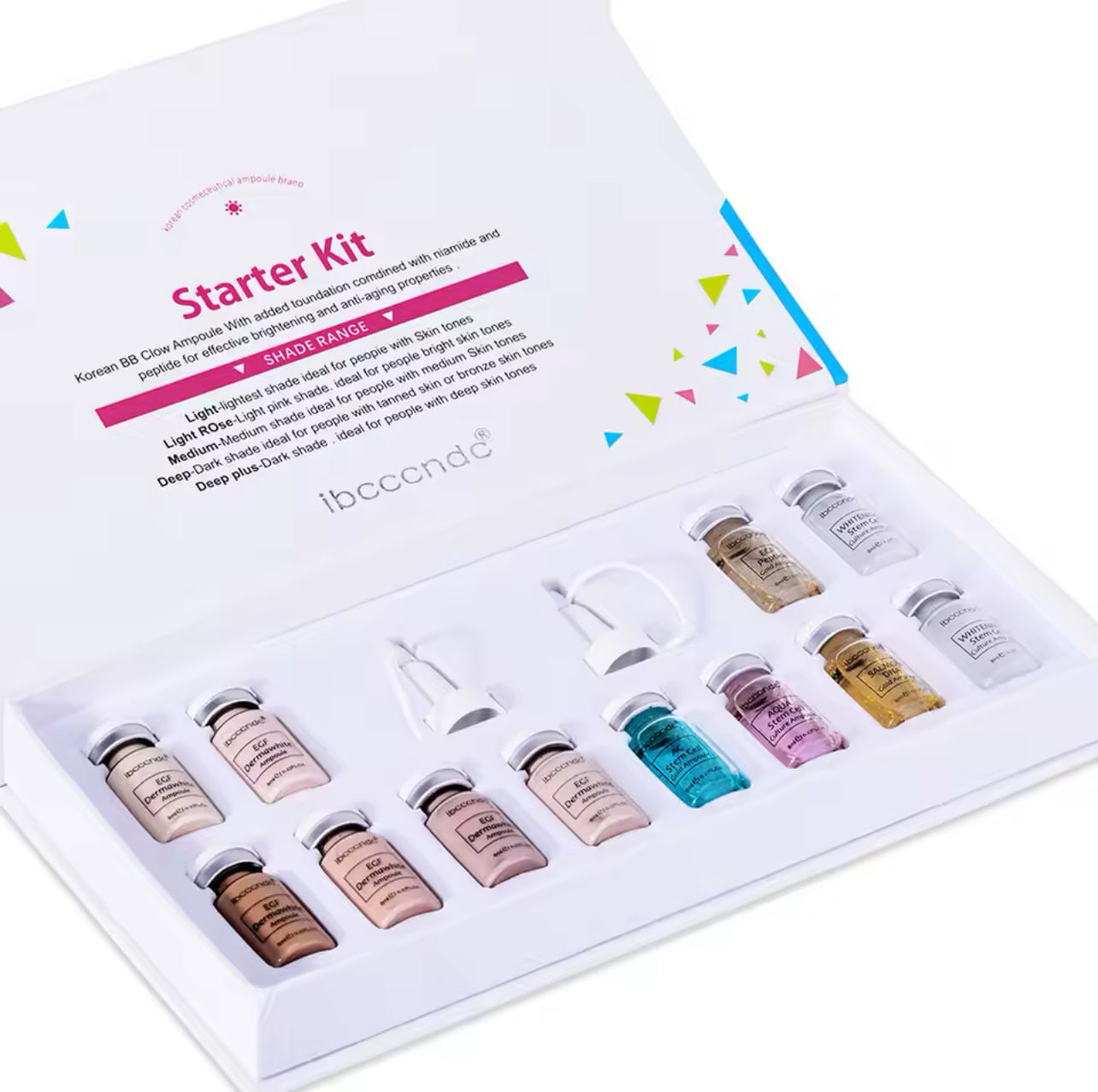 Korea Original Stayve BB Cream Glow Beginner Starter Kit Niacinamide/Peptide Face Skin Care Serum Essence