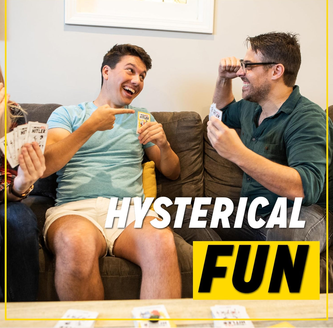 I Would Kill Hitler" - 'The What Would You Do?' Adult Party Game of Hilarious Hypotheticals - Fun Board Game for Adults - Game Night Games - Fun Game for Group Game Night  (3-8 Players)