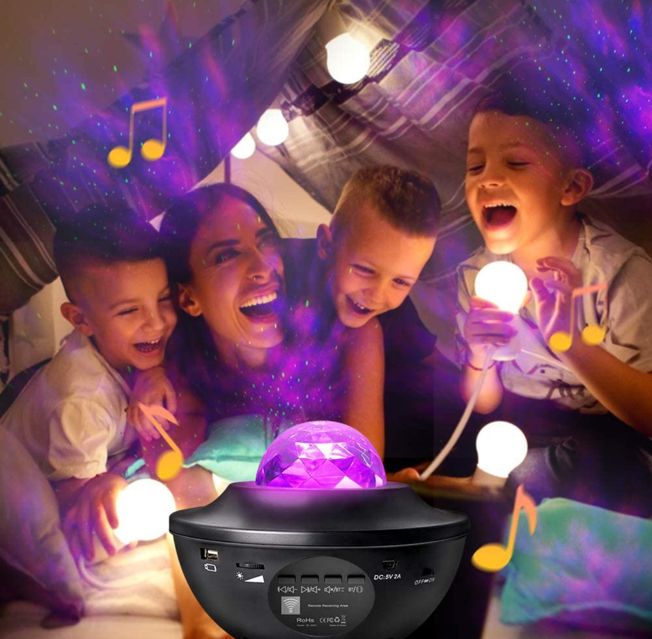 Starry Light RGB Light Projector with Bluetooth and Voice Control