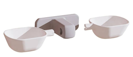 2-in-1 Cat Feeders Water Bowl Elevated Cat Bowls Auto Water Dispenser Multi-Function Pet Feeders Wall-Mounted Pet Feeding Station