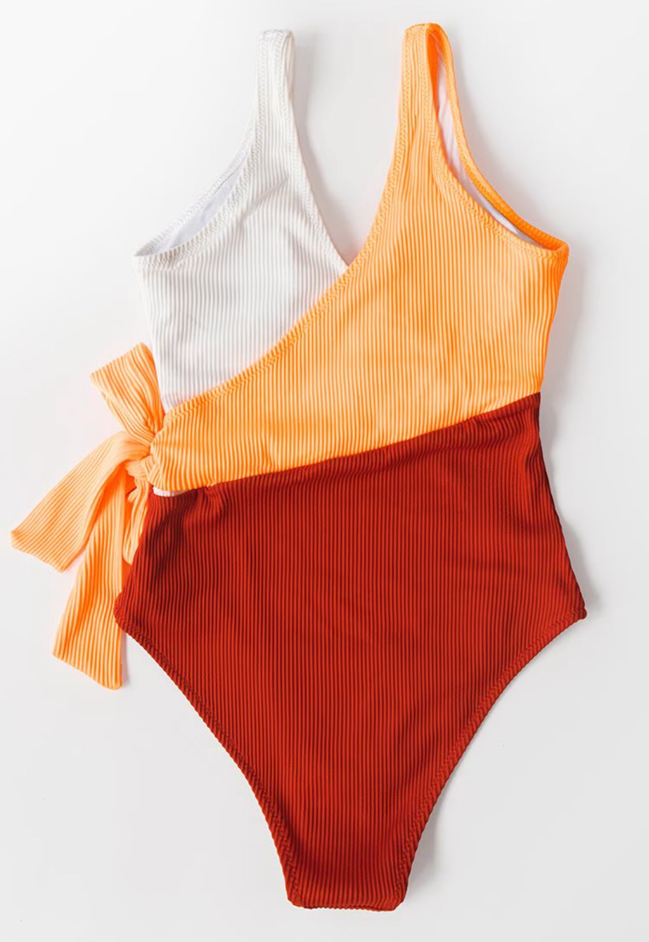 CUPSHE Colorblock Plunging One Piece Swimsuit