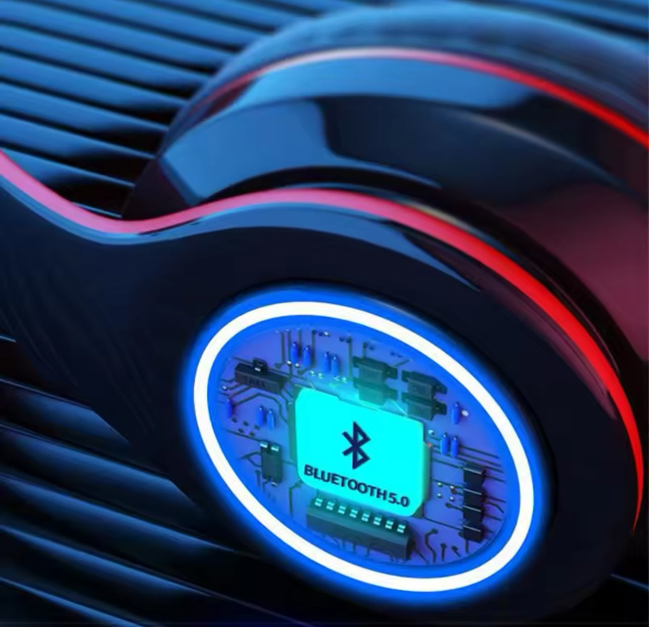 B39 Wireless Illuminated Headset Over-ear HiFi Stereo Headphones Foldable Gaming Headset For Airplane Travel Work Workout Home