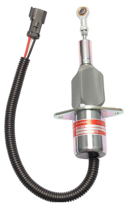Engine Stop Solenoid Valve - Flameout Shut Down Assy 4063712, 6743-81-9141, 6743-81-9140 - Fits Excavator PC300-7, PC360-7, D61EX-15, WA380-5 SAA6D114E
