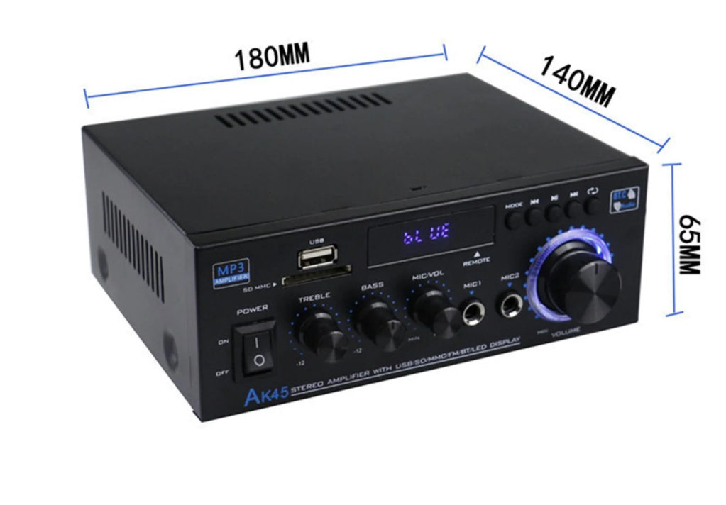 Audio Power Amplifier Ak45 Stereo Audio Power Amplifier 2 Channel Home Audio Amplifier 40w 40w Stereo System Mini Digital Audio Power Amplifier Home Theater Stereo Amplifier Amp Subwoofer
