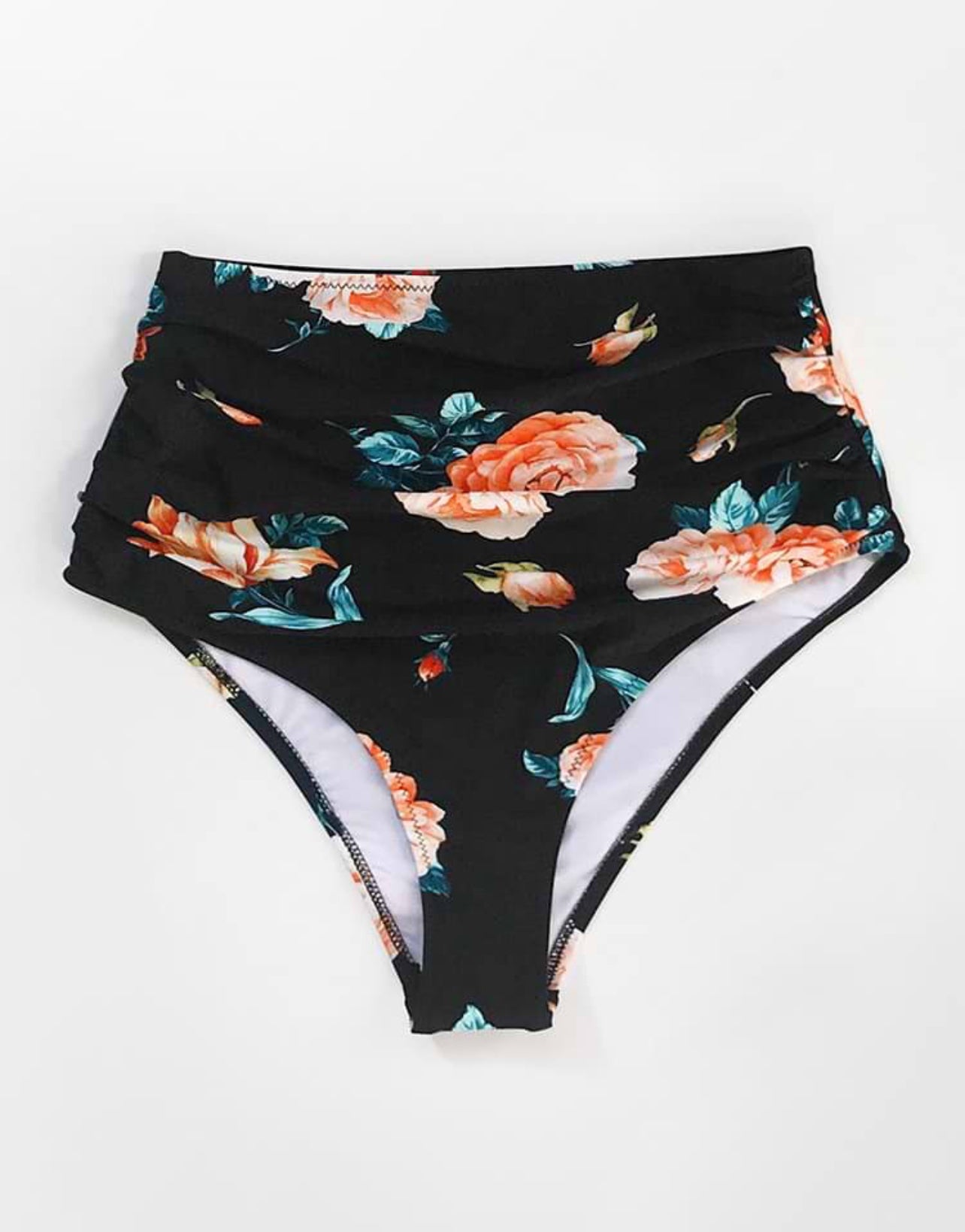 CUPSHE Blossom high-waisted bikini bottoms