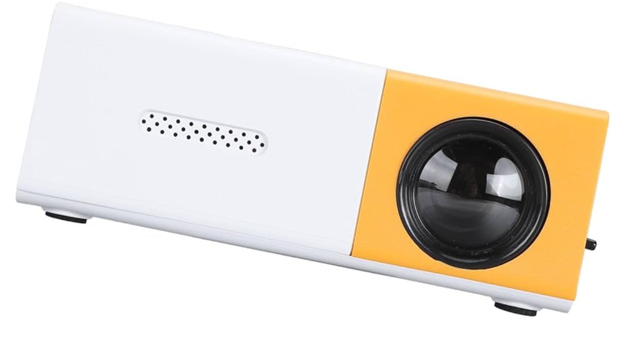 Mini Projector, Full HD 1080P LED Video Projector, HiFi Sound Portable Outdoor Projector, Home Theater Movie Phone Projector for Courtyard Travel Camping