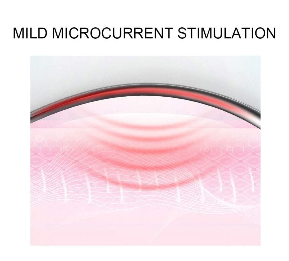 Microcurrent Facial Scraper Massager, 2 in 1 Household Electric Guasha Board, Face Lifting Firming Beauty Scraping Instrument Facial Scraping Massage Tool for Women(Pink)