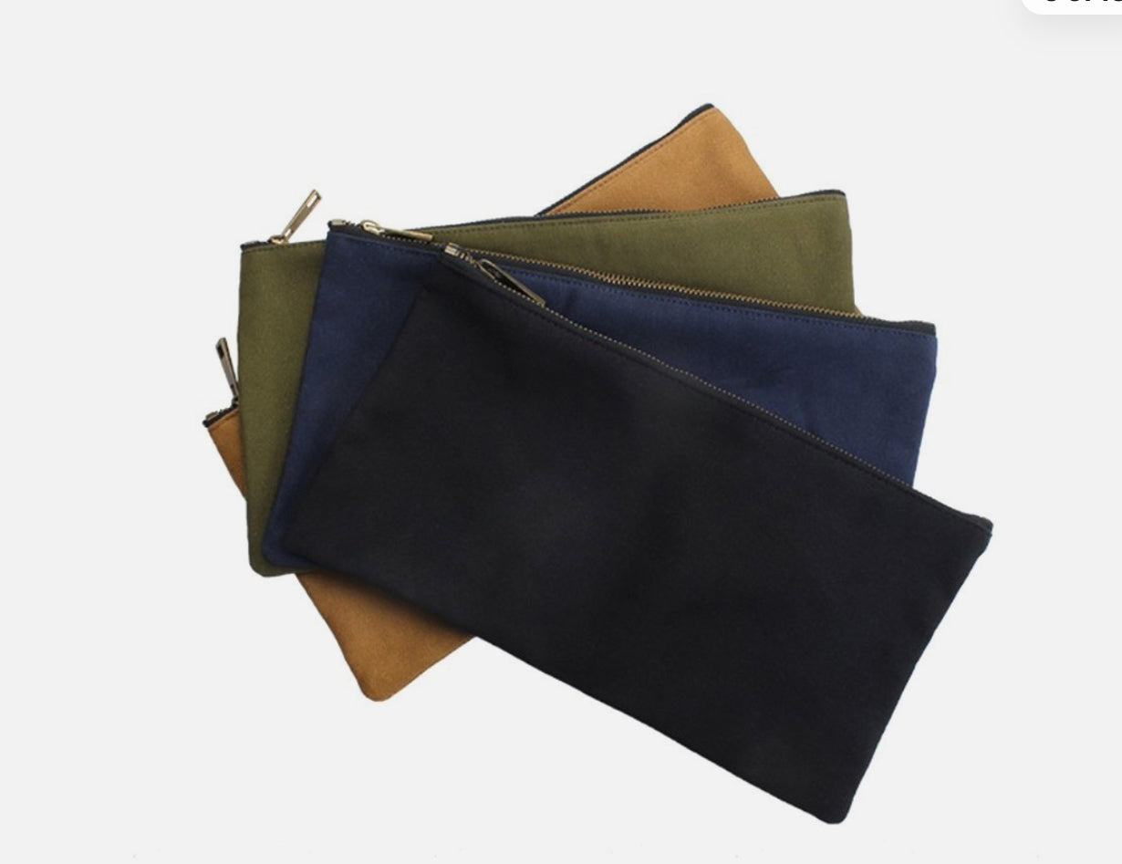 Black double layer storage bag with Zipper