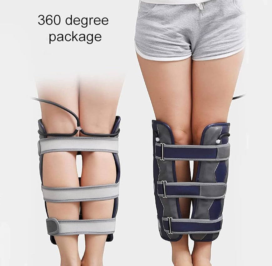 Leg Correction Brace, Inflatable Leg Posture Corrector Belt Band, Adjustable Legs Straightening Belt, Knock Knees Valgus Deformity Bow Legs Band for Straighten Bow Splay Legs
