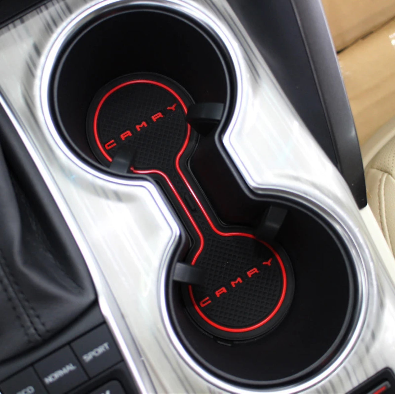 24 pcs Car rubber anti-slip mat coaster Door Slot Mat Set For Toyota Camry 2018 2019 2020 2021 accessories