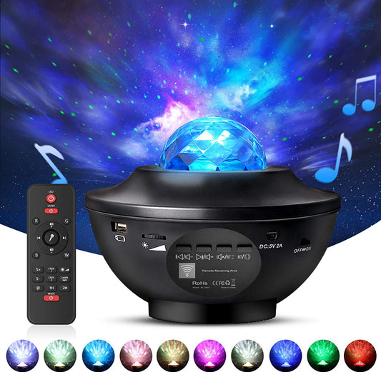 Starry Light RGB Light Projector with Bluetooth and Voice Control