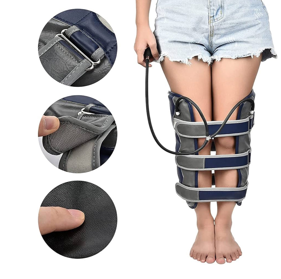 Leg Correction Brace, Inflatable Leg Posture Corrector Belt Band, Adjustable Legs Straightening Belt, Knock Knees Valgus Deformity Bow Legs Band for Straighten Bow Splay Legs
