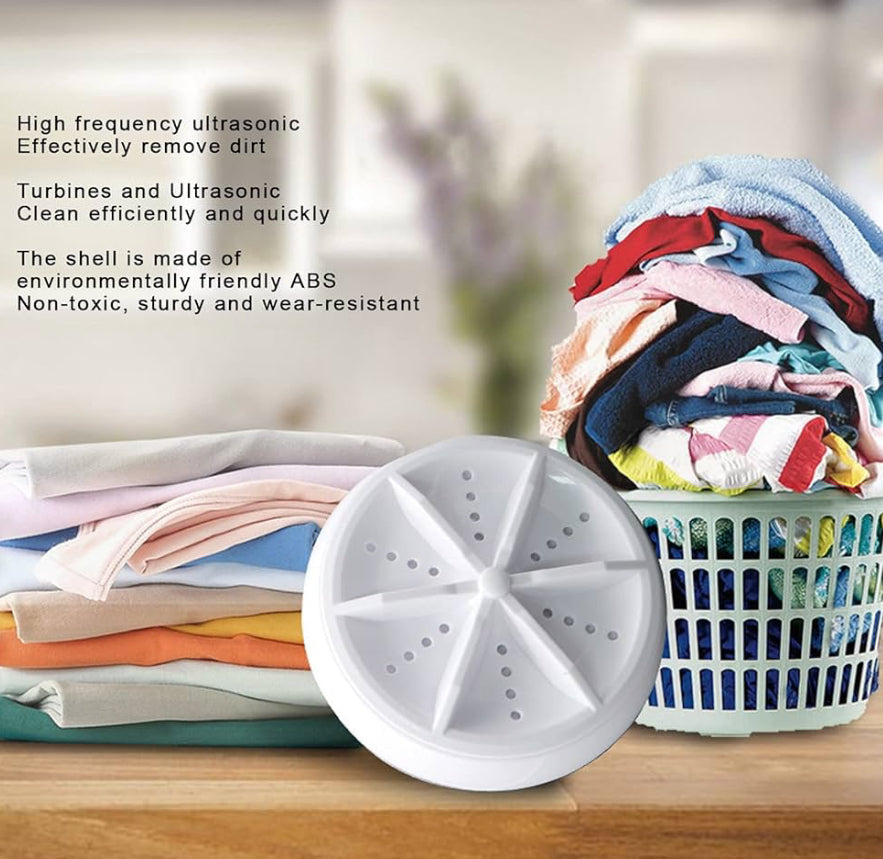Mini Washing Machine,Turbine Washing Machine Mini Washer Portable Washing Machine, Ultra Sonic Washing Machine with USB for Travel Business Trip or College Rooms