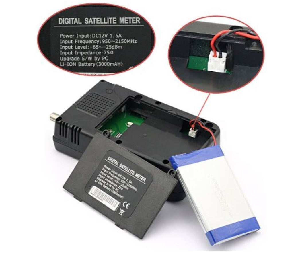 SATLINK WS-6906 3.5'' Screen DVB-S FTA Data Digital Satellite Finder Meter