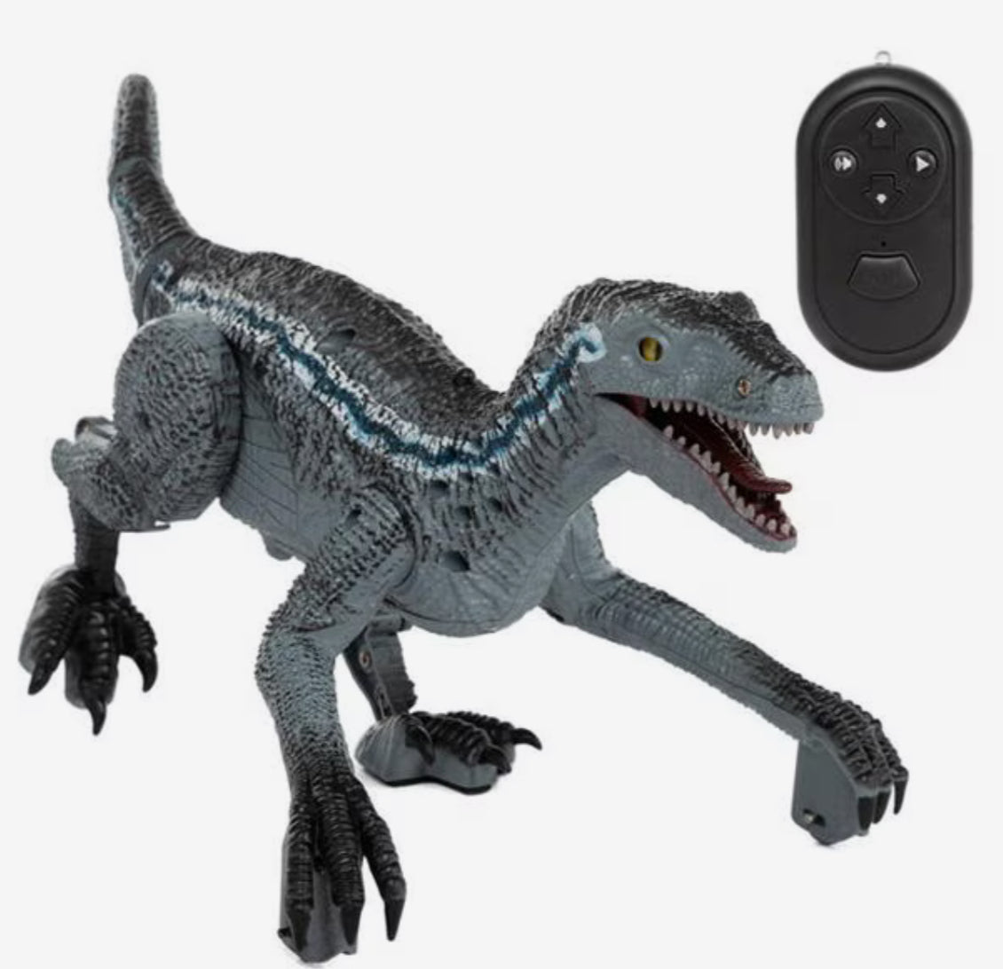 Remote Control Dinosaur Blue Velociraptor