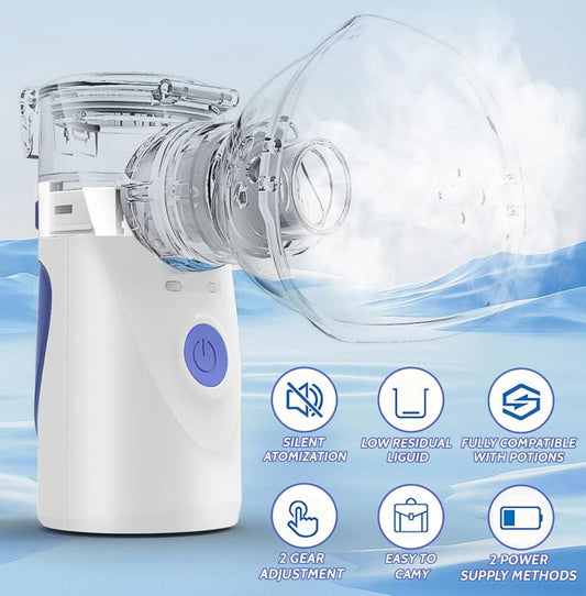 Portable Nebulizer Handheld Mesh Nebulizer for Adults and Kids Ultrasonic for Travel Machine and Household Use