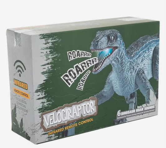Remote Control Dinosaur Blue Velociraptor
