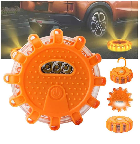USB Rechargeable Car Beacon Emergency SOS Light LED Roadside Safety Warning Flashing Lamp Magnetic Work Lamp Outdoor Lighting