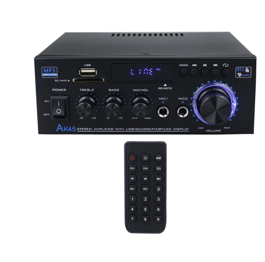 Audio Power Amplifier Ak45 Stereo Audio Power Amplifier 2 Channel Home Audio Amplifier 40w 40w Stereo System Mini Digital Audio Power Amplifier Home Theater Stereo Amplifier Amp Subwoofer
