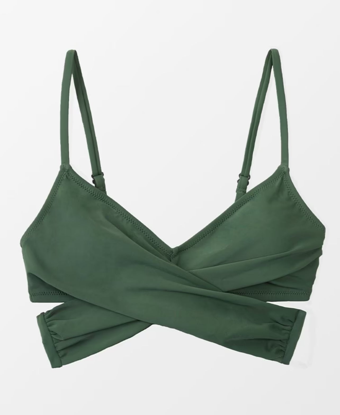 CUPSHE Elliott Wrap Tie Back Bikini Top