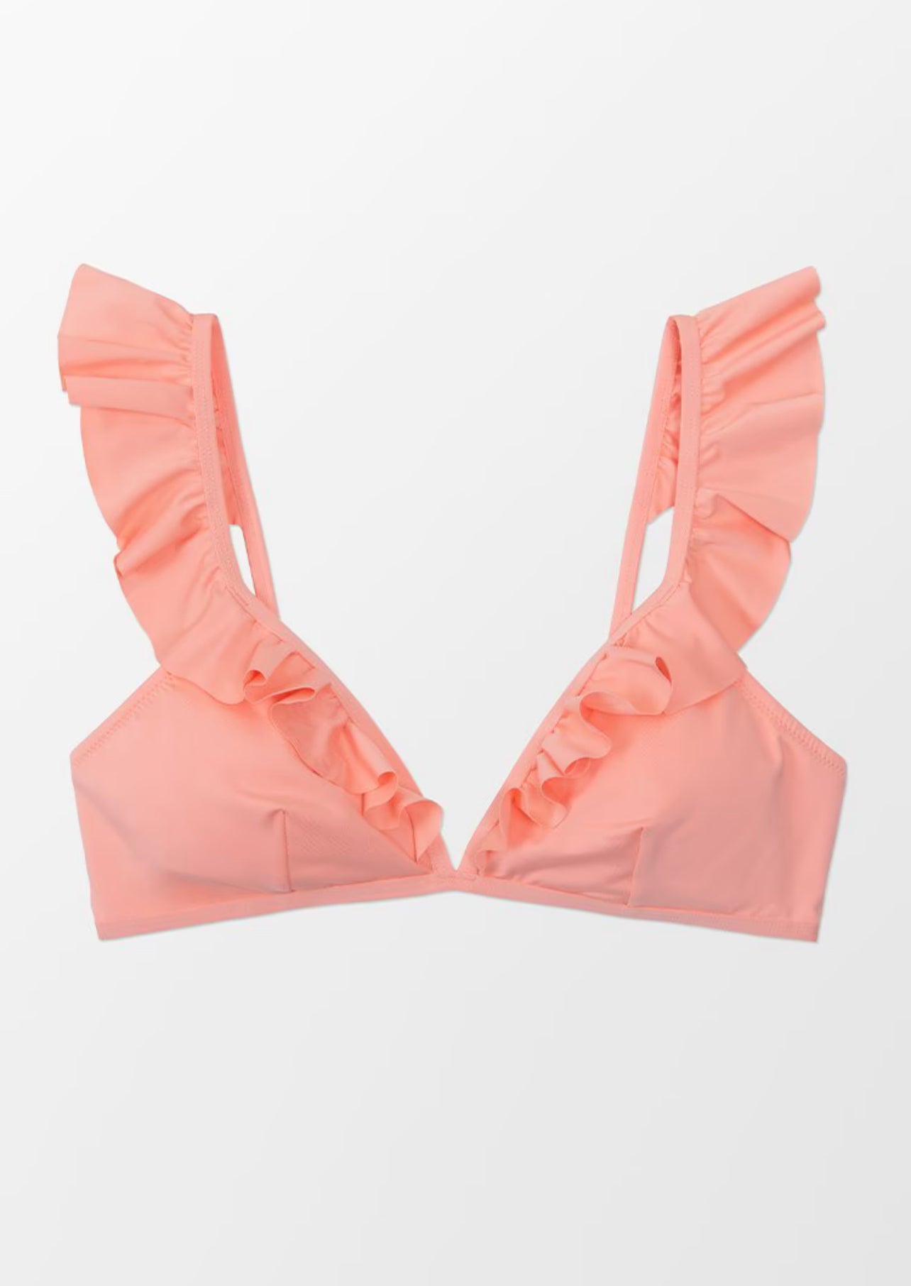 CUPSHE Aubree Ruffle V-neck Back Hook Women’s Bikini Top