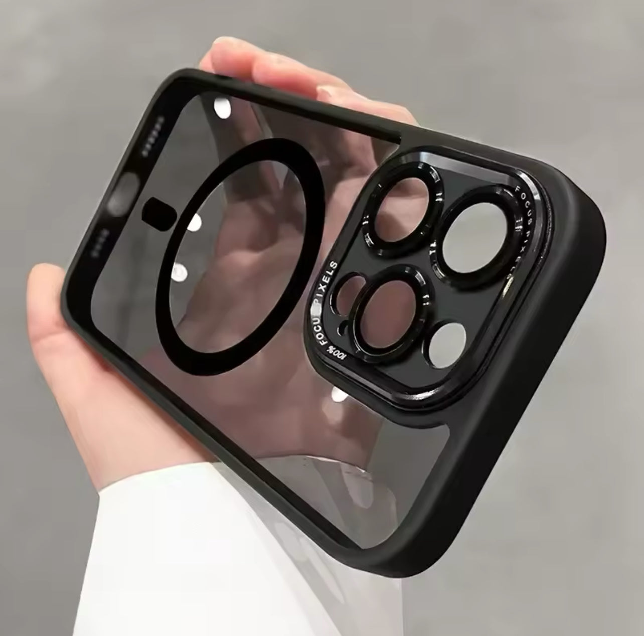 Luxury Clear Magsafe Lens Camera Protection Case For Apple iPhone    14 Pro Magnetic Wireless Charge Shockproof Cover