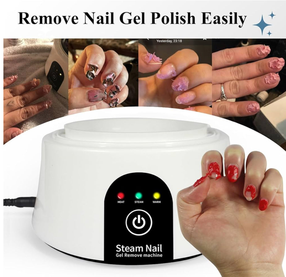 Electric Nail Soaking Bowl Nail Soaker Manicure Soak off Gel Nail Polish Remover Bowl
