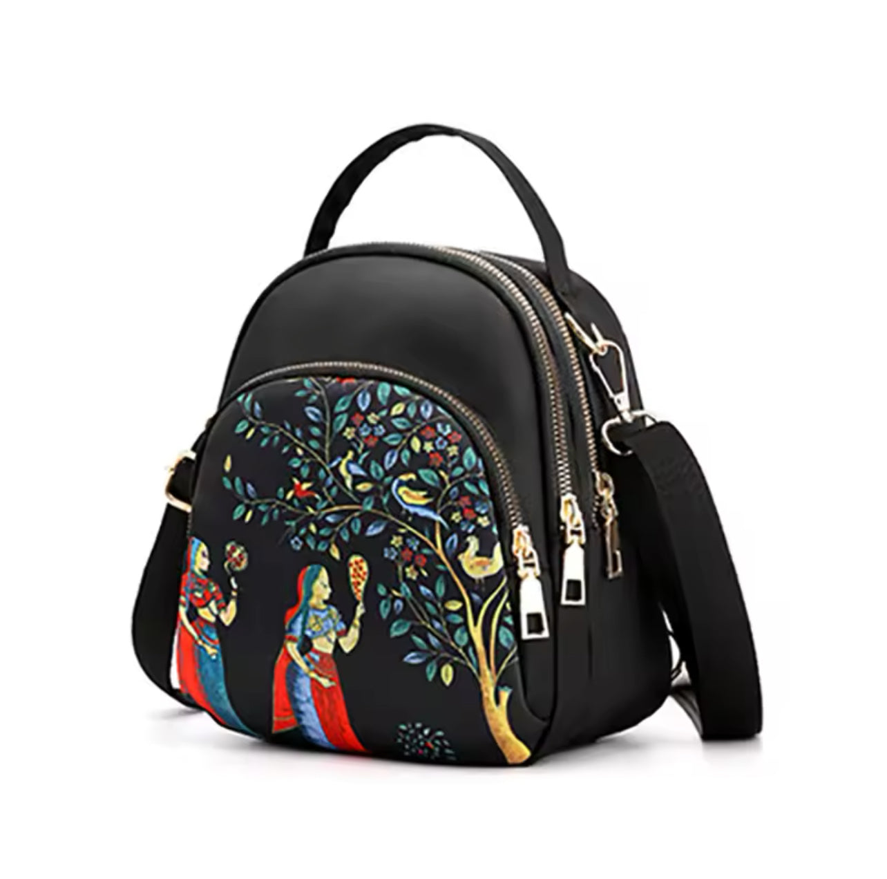 Nylon Shoulder Bags For Women Small Oxford Waterproof Crossbody Bag Fashion Printed Handbags Pack Purse