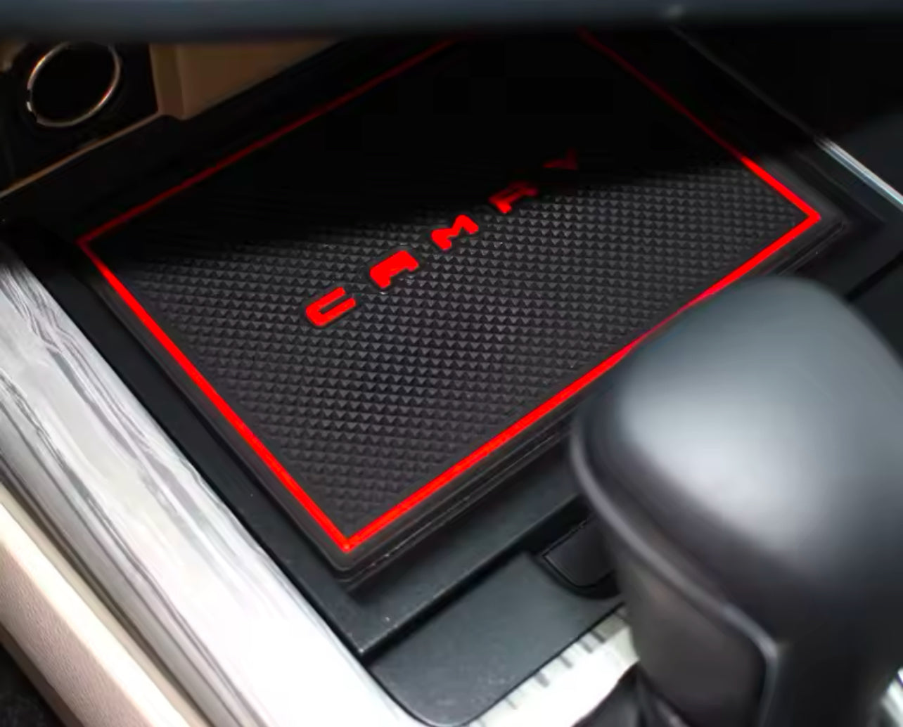 24 pcs Car rubber anti-slip mat coaster Door Slot Mat Set For Toyota Camry 2018 2019 2020 2021 accessories