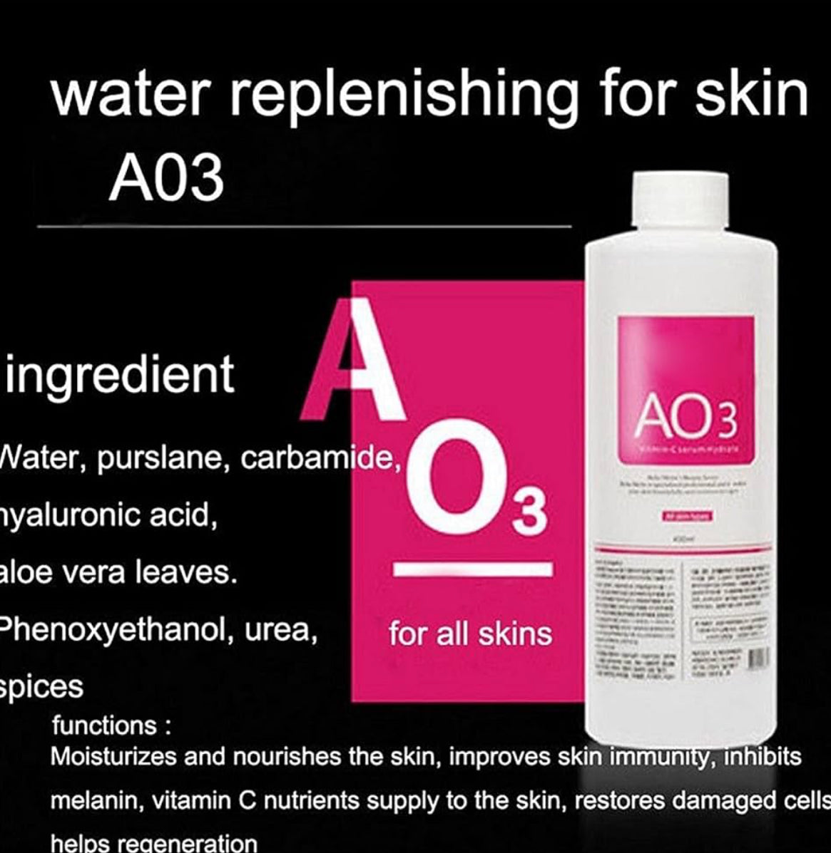 Aqua Peeling Solution AS1 SA2 AO3 Facial Serum Cleansing Liquid 13.5 fl oz Moisturizing Skin Care for Facial Machine Solution